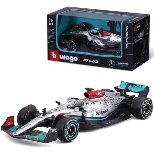 Bburago 1/43 Race 2022 F1 Mercedes-AMG W13 Russell