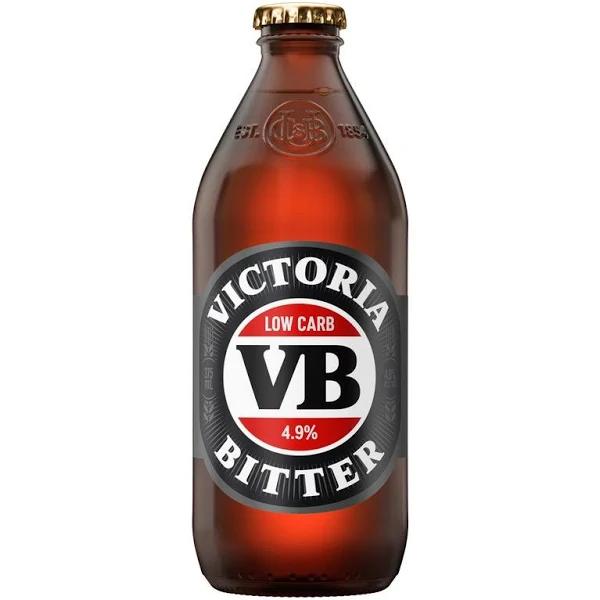 Victoria Bitter Low Carb 24 x 375ml Bottles