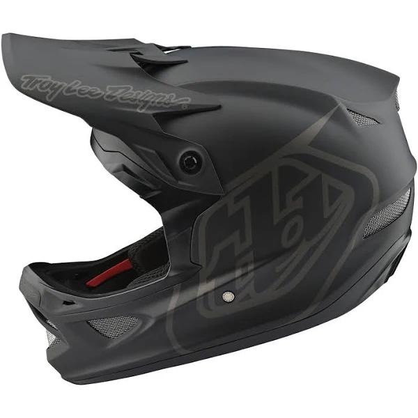 Troy Lee Designs D3 As Fiberlite Helmet - Mono Black - Medium