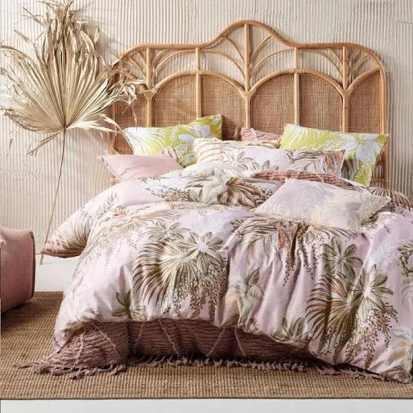 Linen House Harlow Quilt Cover Set Pink Queen Size