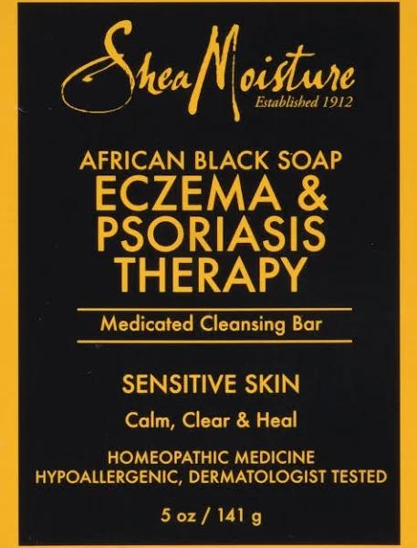 Shea Moisture African Black Soap Eczema & Psoriasis Therapy 5 oz