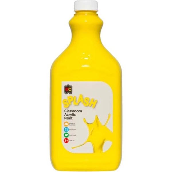 EC - Classroom Splash Acrylic Paint 2 Litre Sunshine (Yellow)