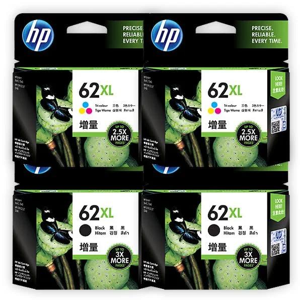 HP Envy 5642 4-Pack Ink Cartridges Combo High Yield Genuine [2BK,2CL]