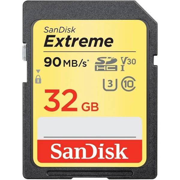 SanDisk Extreme 32GB 90 MB/s SDHC UHS-I Card