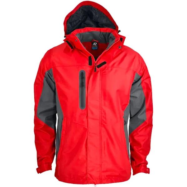 Aussie Pacific - Mens Sheffield Jacket - Red/Grey - 2XL