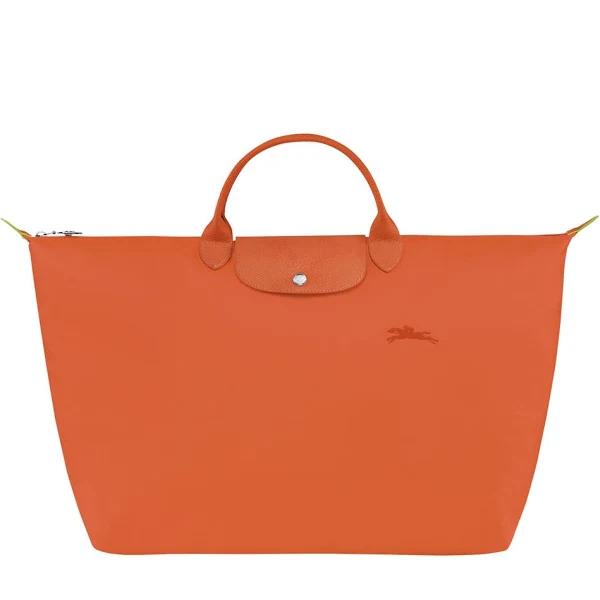 Longchamp Women's Large Le Pliage Green Travel Bag Carrot