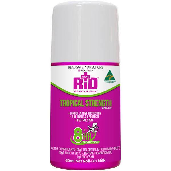 Rid Insect Repellent Tropical 60ml Roll On