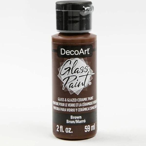 DecoArt Glass Paint 2oz - Brown