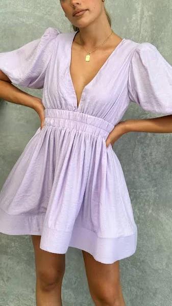 Erin Mini Dress- Lilac - Buy Women's Dresses - Billy J 12 / Lilac