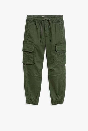 Country Road Organically Grown Cotton Cargo Pant, Kale, 8