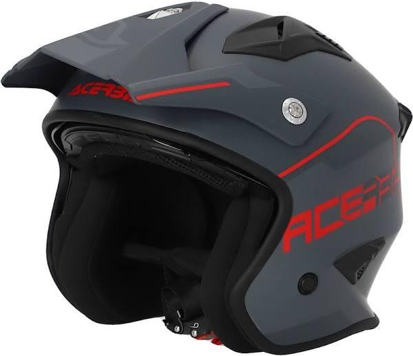 Acerbis Jet Aria Grey/Red Helmet - L