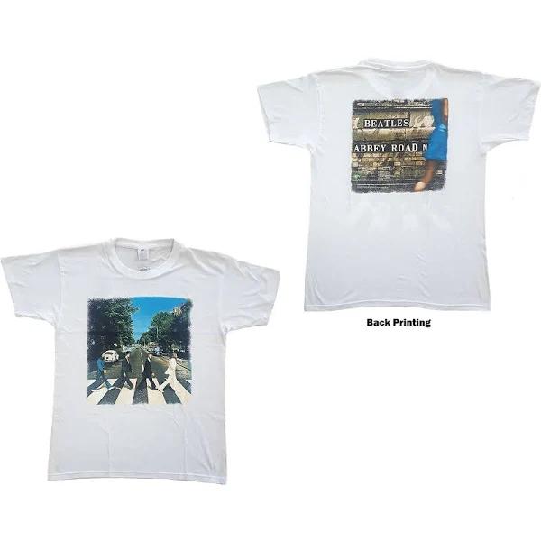 XL White Men's The Beatles Abbey Road T-Shirt