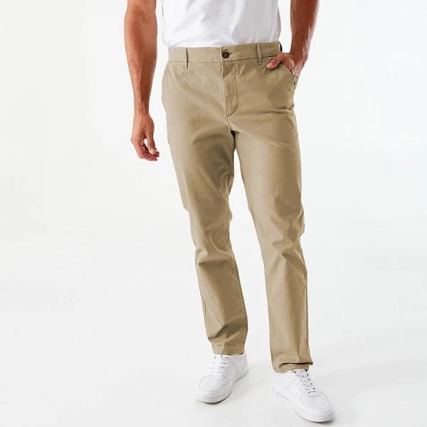 Kmart Straight Stretch Chino Pants in Bge Elm Size: 44