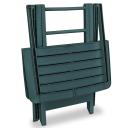 vidaXL - 3 Piece Folding Bistro Set Plastic - Green