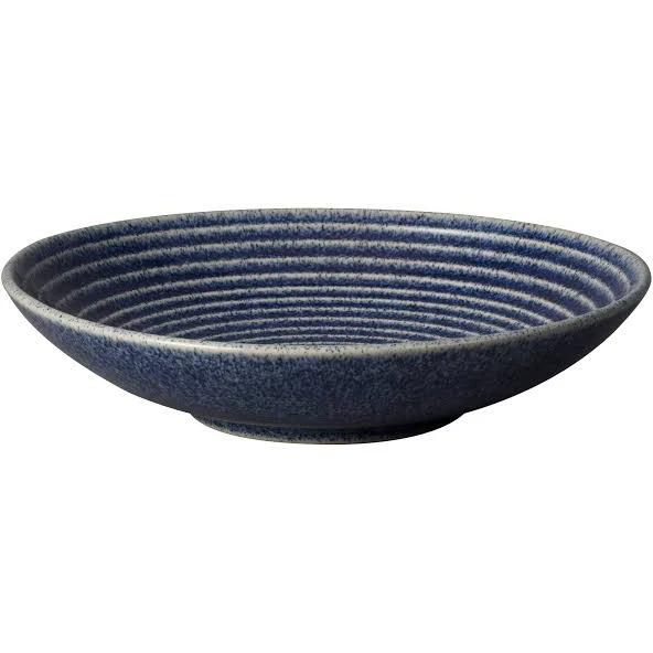 Denby Studio Blue Ridged Bowl 25.5cm Cobalt