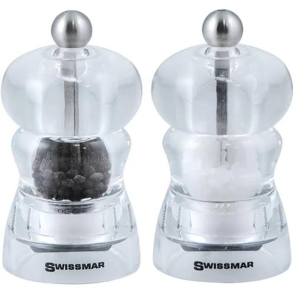 Swissmar - Alice You & Me Acrylic Salt and Pepper Grinder Set 10cm