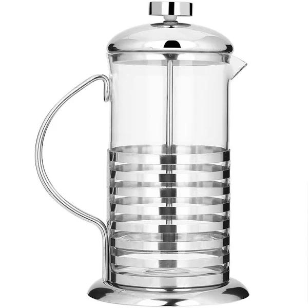 Portable Stainless Steel Glass French Press Coffee Cup Pot Plunger Tea Maker (800ml) - AfterPay & zipPay Available