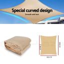 Instahut 2.5x3m Shade Sail Sun Shadecloth 280gsm - Sand