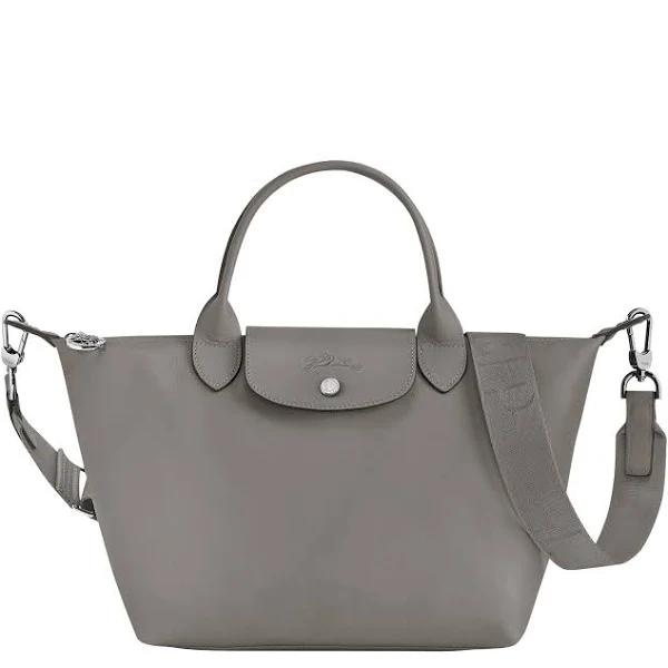 Longchamp Top Handle Bag S Le Pliage Cuir Tourterelle