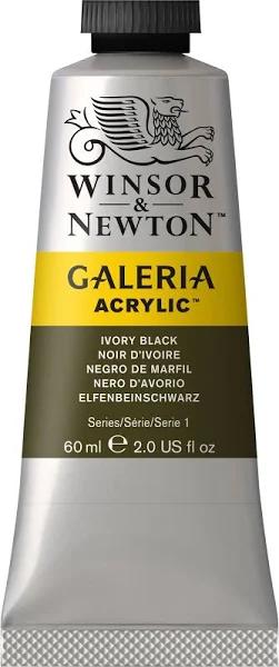 Winsor & Newton : Galeria : Acrylic Paint : 60ml : Ivory Black