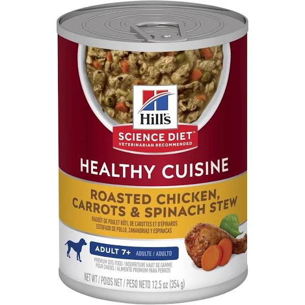 Hill's Science Diet Adult 7+ Healthy Cuisine Chicken & Carrot Stew Canned Dog Food 354g