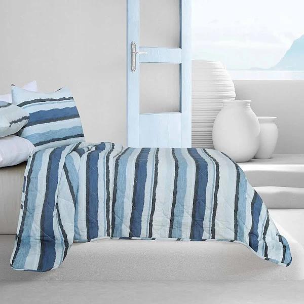 Amsons Pure Queen Cotton Bedspread Set - Ocean