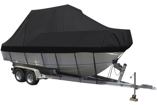 Boat Cover 12-14 Ft Trailerable Weatherproof 600D Jumbo Marine Heavy Duty