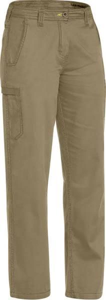 Bisley Womens Cool Lightweight Vented Pants - BPL6431 Khaki / 22