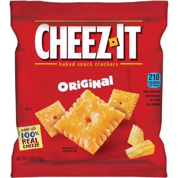 Sunshine Cheez-It Crackers, 1.5oz Single-Serving Snack Pack, 8/box