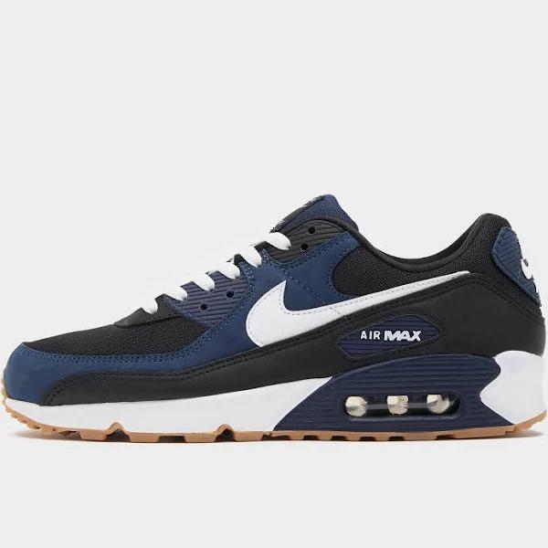 Nike Air Max 90 - Midnight Navy/Black/Gum Medium Brown/White - 8