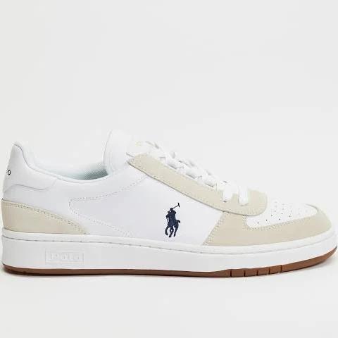 Polo Ralph Lauren - White Low-Tops - Polo Court Pp Sneakers - Unisex - Size 10 at The Iconic