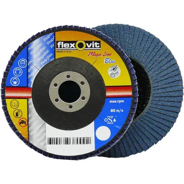 Flexovit R828 - Flap Disc 115 x 22mm 60g Zirconia