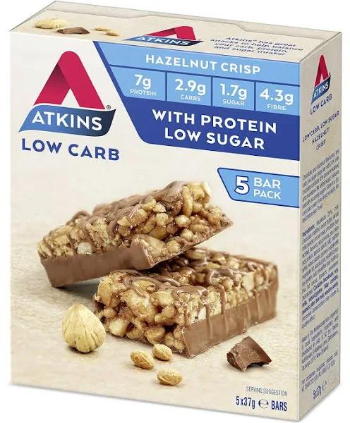 Atkins Day Break Bar Chocolate Hazelnut Crisp 37g x 5