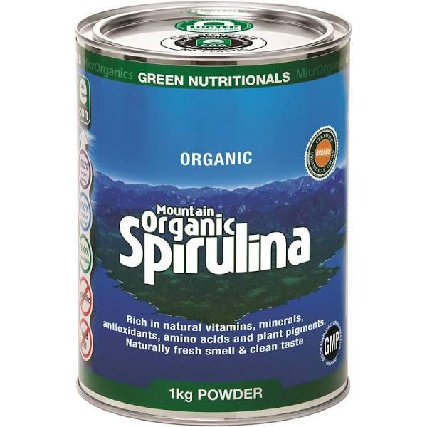 Green Nutritionals Mountain Organic Spirulina (Size: 1kg Powder)