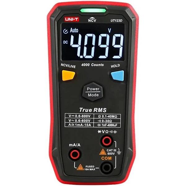 UNI-T UNI-T Digital Smart Multimeter UT123D True RMS Ebtn Display DC AC Voltage Current Tester Capacitance Meter Measuring Instruments