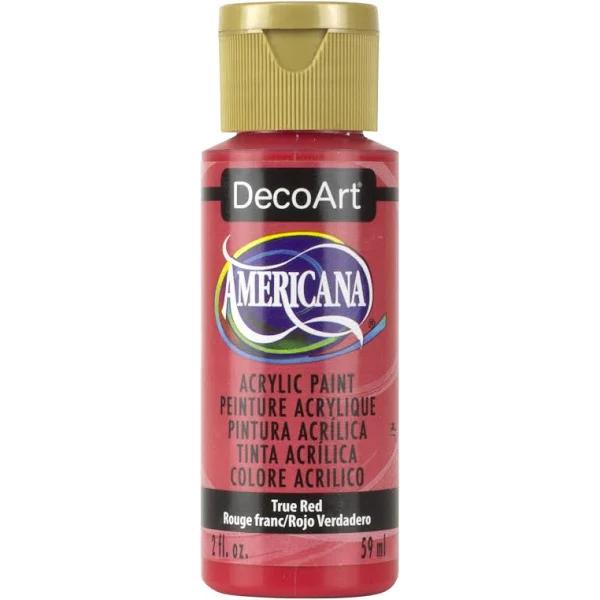 DecoArt Americana Acrylic Paint, 2-Ounce, True Red