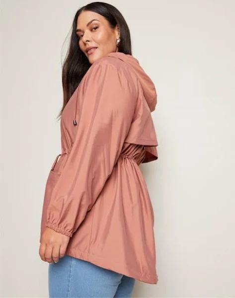 Autograph Long Sleeve Longline Anorak Jacket - Size 18 - Womens