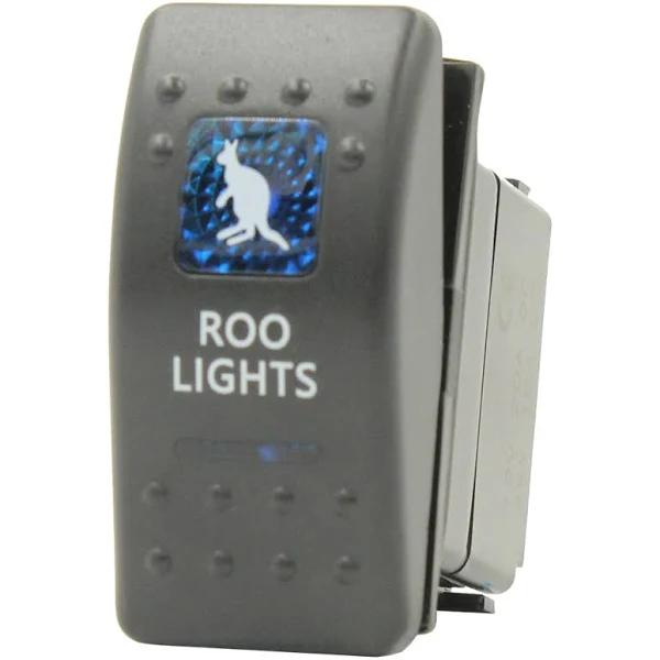 Roo Lights Blue Led 12-24V Rocker Switch