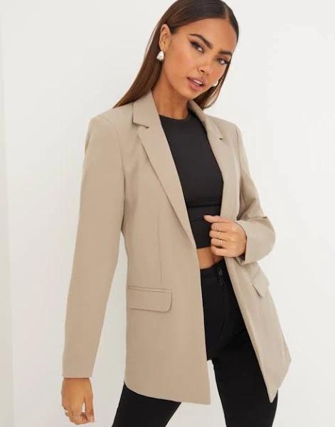 Pieces Silver Mink Bossy Blazer