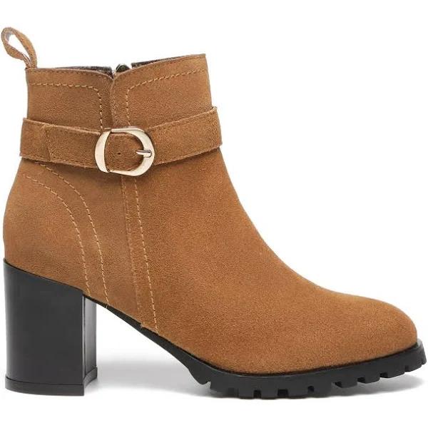 TARRAMARRA Leather Zipper Ankle Heel Boots Women Vica