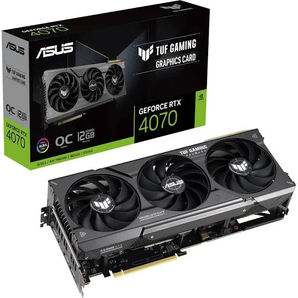 Asus TUF Gaming GeForce RTX 4070 12GB GDDR6X OC Edition Graphics Card