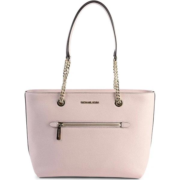 Michael Kors Jet Set Medium Front Zip Chain Tote Bag (Powder Blush)