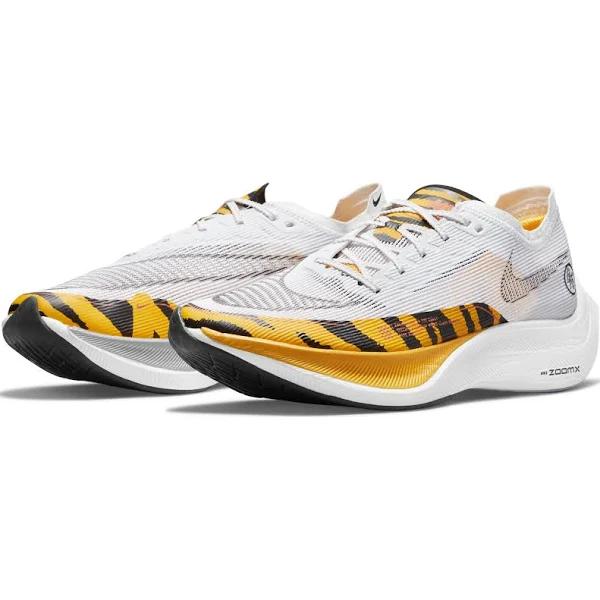 Mens Nike ZoomX Vaporfly Next% 2 White/black-university gold-Orange / 11.5