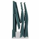 vidaXL - 3 Piece Folding Bistro Set Plastic - Green