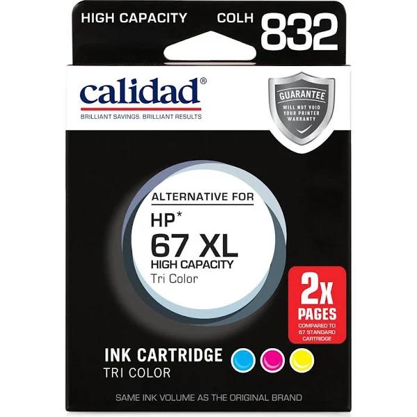 Calidad Ink Cartridge For HP 67 XL (Tri Colour)