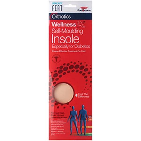 Neat Feat Wellness Self-Moulding Diabetic Insole Small