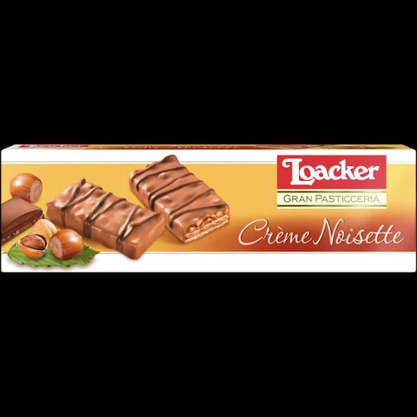 Loacker Gran Pasticceria Creme Noisette Chocolate Wafer Biscuit 100g