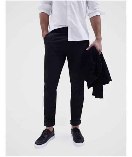 Unison Slim Chino Pant in Black 28