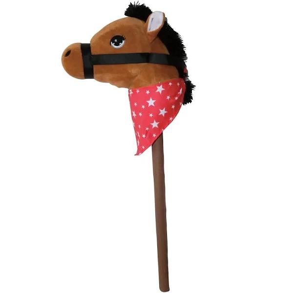 PonyLand Brown Horse Stick with Sound