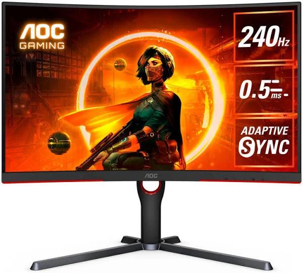 AOC CQ27G3Z 27" QHD 240Hz Curved 1000R Gaming Monitor